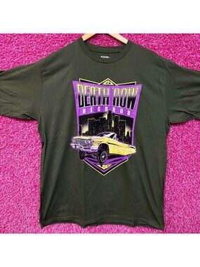 Death Row Records 213 LBC Skyline Low Rider Hip Hop Tee XL